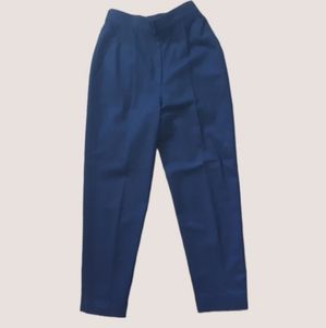 Vintage | Wool High Waisted Tapered Pleated Pants